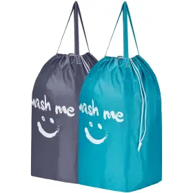 TRED2622 HOMEST Pack Wash Me Travel Laundry Bag Handles Base