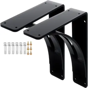 Homishare 701814933132 2pcs Heavy Duty Shelf Brackets 9 X 12 4 Steel 450lbs Load Capacit