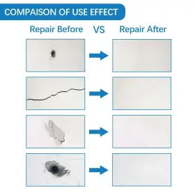 728062152948 HOMMEE Drywall Repair Hole Patch Fix Wall Kit #2
