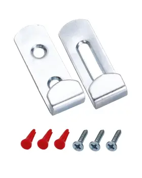 Howtool F014-04 Metal Hidden Mirror Clip Holders Zinc Plated With Screws 8 Pack 1