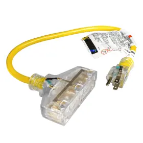 887774216352 HQRP Prong Extension Cord Outlet Gauge Outdoo
