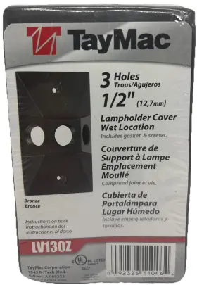LV130S HUBBELL RACO Cover Lampholder Weatherproof
