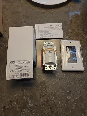WS1000W HUBBELL Wiring Device Kellems Occupancy Sensor
