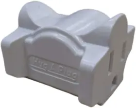 DG1.L.24.3-W HUG-A-PLUG Grounded Right Angle Adapter Tap