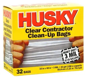 HC42WC032C HUSKY Clean Up Trash Bag Polyethylene