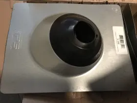 736223133217 IPS Pipe Flashing Galvanized Steel Base Rubber