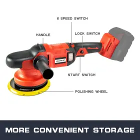 653871732589 IRONFIST Cordless Orbital Polisher Milwaukee Car #2