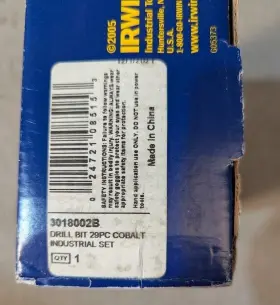 3018002B IRWIN Drill Bit Set Alloy Steel #3