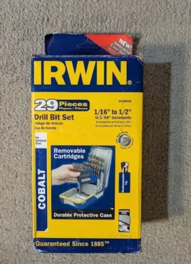 3018002B IRWIN Drill Bit Set Alloy Steel