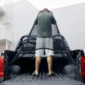 603134723861 ISVO Cargo Net Bed Mesh Organizer Stretc
