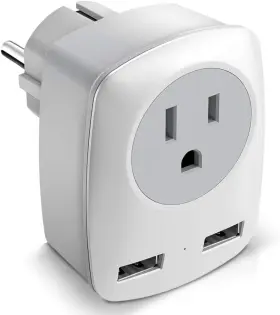 733205026383 JARVANIA Spain Travel Plug Adapter
