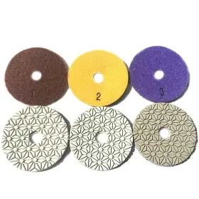 655779996735 JDK Diamond Steps Polishing Pad Concrete Granite