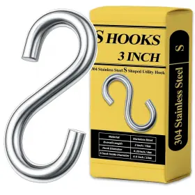 JHSGOU001 JING-HELPER Steel Inchs Hooks Stat