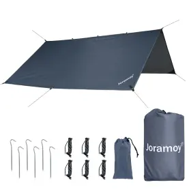 10FT JORAMOY Waterproof Hammock Rain Camping Tarp