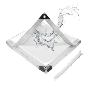 711271098121 JXXXN Pvc Tarp Waterproof Transparent Gromm