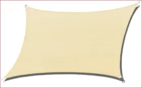 PZ-00007-00Y5C KANAGAWA Sun Shade Sails Rectangle Sand Uv Kit