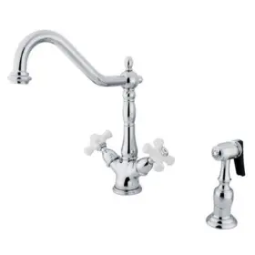 KS1231PXBS KINGSTON BRASS Heritage Double Handle Kitchen