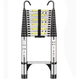 313109482456 KIWDZFU Telescopic Ladder Slip Feet Stable Hook