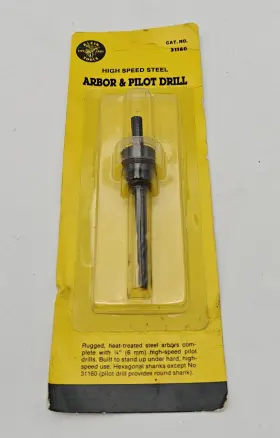31160 KLEIN TOOLS Hole Saw Arbor Pilot Drill Shank Chuck
