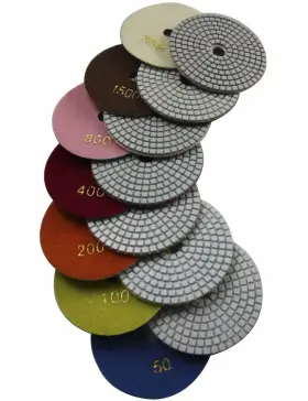 656699432099 KONFOR Diamond Polishing Pads Set Granite Marble