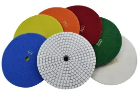 656699452967 KONFOR Step Diamond Polishing Pads Abrasive Set #2