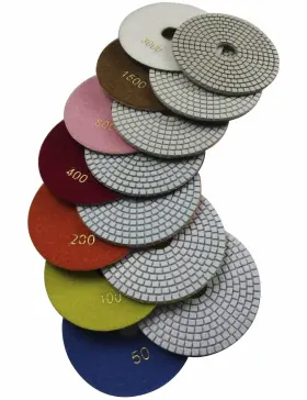 656699452967 KONFOR Step Diamond Polishing Pads Abrasive Set