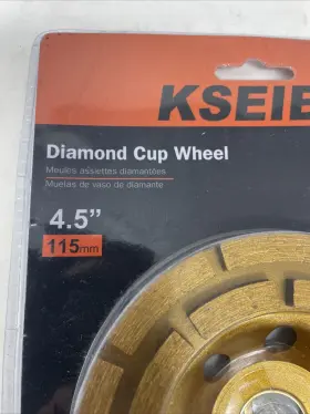644030 KSEIBI Diamond Cup Wheel Double Row Finish Concrete #2