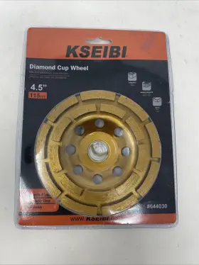 644030 KSEIBI Diamond Cup Wheel Double Row Finish Concrete