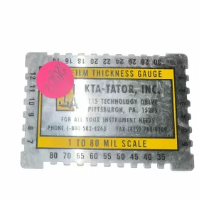 25-2032 KTA-TATOR Film Gauge Mil Micron Scales