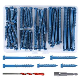 SND-W316-110 KVOHLUM Hex Head Concrete Screws Anchor Kit