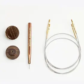 350601 LANTERN MOON Swivel Interchangeable Cords Set Wooden