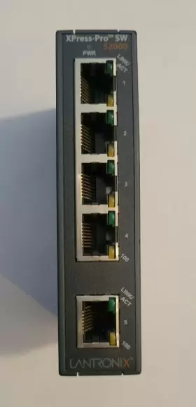 X52000001-01 LANTRONIX Xpress Pro Ethernet Switch Din Rail