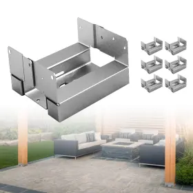 BM-S180-S165-FBA LARIFULL Galvanized Steel Post Base