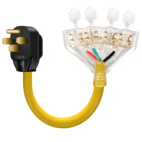 1450P-520R4 LAZMUMI Rv Distribution Adapter Cord Nema Male