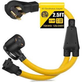 CY-RV-001 LAZMUMI Splitter Cord Nema