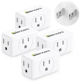 613310830375 LENCENT Prong Adapter Plug Extender Wall Pack