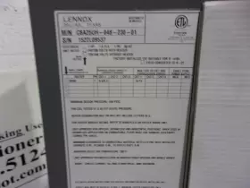 ACC19650 LENNOX Central Air Conditioner Handler #2