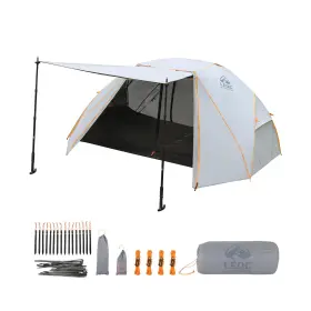 AETHER-2P-GR LEQC Person Backpacking Tent Waterproof Silicone
