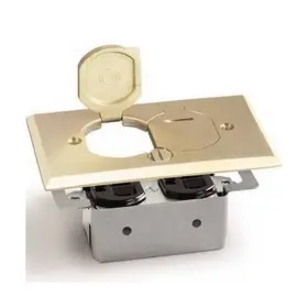 RRP-2-LR LEW ELECTRIC Floor Box Recessed Recess Lid Duplex