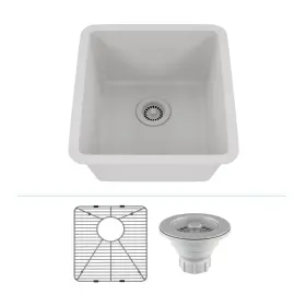 LP-1618-W LEXICON Quartz Kitchen Sink Single Bowl Undermount