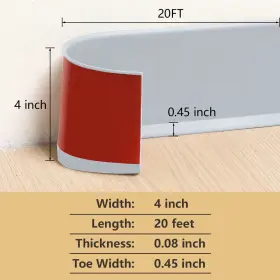 JC-BMT-20G LIFRONKIT Wall Base Baseboard Molding Flexible #2