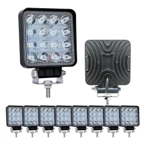 48WX10 LIGHTSGOGO Led Fog Lights Waterproof Square Spot Flood