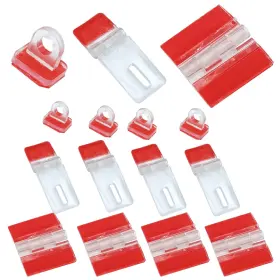 Ljzp 789917227785 15 Pcs Acrylic Hinge 30x35 Mm And Self-adhesive Latch Buckles Kit Transparen