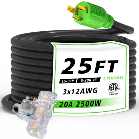 XH-L530P520R LOEMU Adapter Generator Power Cord Gauge Amp