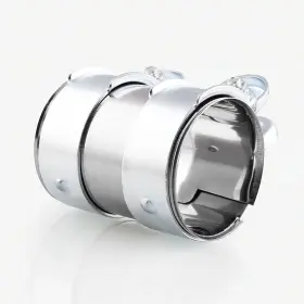 Lpfidi ‎ Ever-118812 2.5 Inch Exhaust Clamp Pipe Size 65mm X 95mm For Id Tube Joint Bolts Band Fl