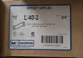 L-40-2 MADISON Box Offset Nipple Conduit Fitting Rigid