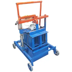 Maisutseb 033406 Hand-propelled Hollow Soil Block Brick Forming Machine Portable 4 Per Cycle 220v