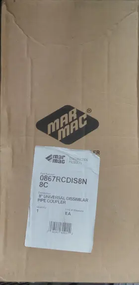 0867RCDIS8N8C MAR MAC Dissimilar Pipe Coupler Box