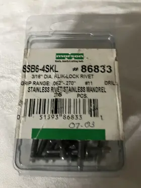 SSB6-4SKL MARSON Grip Head Rivet