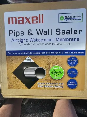 MAP-S34 MAXWELL Maxells Air Adhered Pipe Wall Sealer